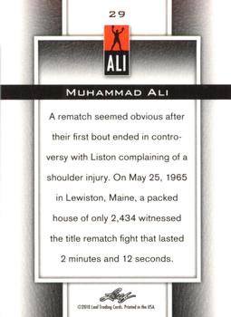 2011 Leaf Muhammad Ali Metal #29 Muhammad Ali Back