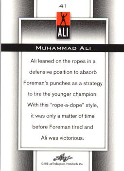 2011 Leaf Muhammad Ali Metal #41 Muhammad Ali Back