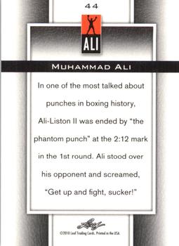 2011 Leaf Muhammad Ali Metal #44 Muhammad Ali Back