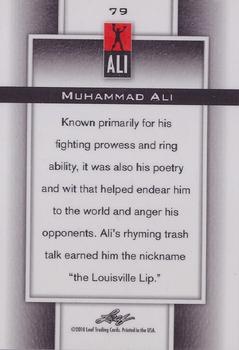 2011 Leaf Muhammad Ali Metal #79 Muhammad Ali Back