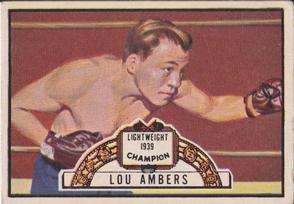 1951 Topps Ringside #50 Lou Ambers Front