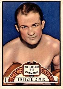 1951 Topps Ringside #78 Fritzie Zivic Front