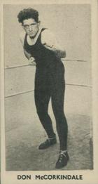 1938 Cartledge Razors Famous Prize Fighters #33 Don McCorkindale Front