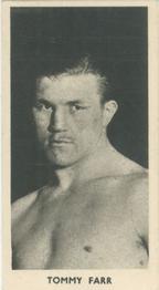 1938 Cartledge Razors Famous Prize Fighters #37 Tommy Farr Front