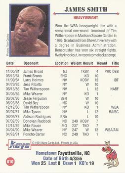 1991 Kayo #010 James Smith Back