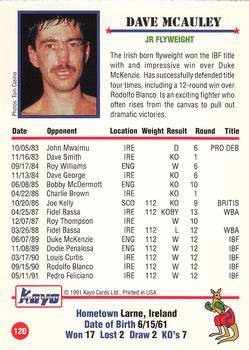 1991 Kayo #120 Dave McAuley Back