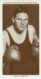 1938 Churchman's Boxing Personalities #16 Ben Foord Front
