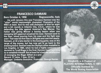 1991 Ringlords #11 Francesco Damiani Back