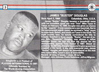 1991 Ringlords #3 Buster Douglas Back