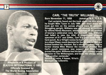 1991 Ringlords #7 Carl Williams Back
