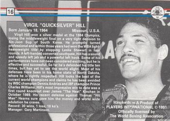 1991 Ringlords #16 Virgil Hill Back