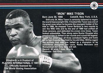 1991 Ringlords #NNO Mike Tyson Back