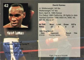 1996 Ringside #42 David Kamau Back