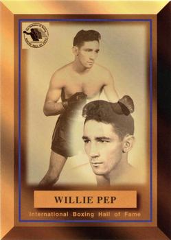 1996 Ringside - International Hall of Fame #2 Willie Pep Front