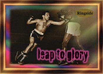 1996 Ringside - Fight Cards #F2 Leap to Glory (Willie Pep / Sandy Saddler) Front