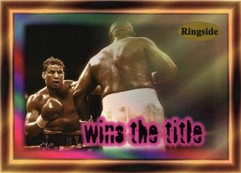 1996 Ringside - Fight Cards #F5 Wins the Title (Tommy Morrison / George Foreman) Front