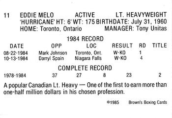 1985 Brown's #11 Eddie Melo Back