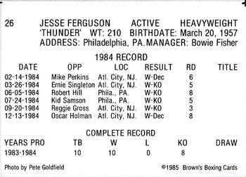 1985 Brown's #26 Jesse Ferguson Back