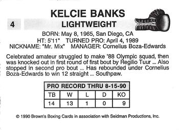 1990 Brown's #4 Kelcie Banks Back
