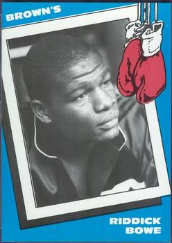 1990 Brown's #6 Riddick Bowe Front