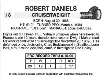 1990 Brown's #18 Robert Daniels Back