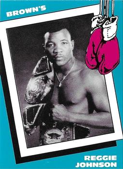 1990 Brown's #35 Reggie Johnson Front