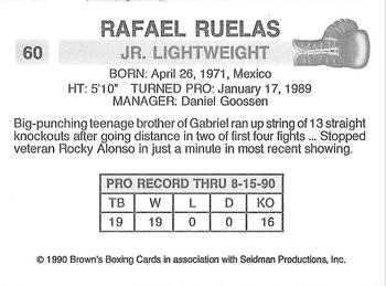 1990 Brown's #60 Rafael Ruelas Back