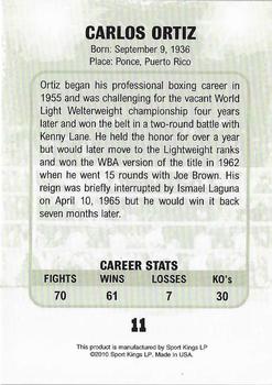 2010 Ringside Boxing Round One #11 Carlos Ortiz Back