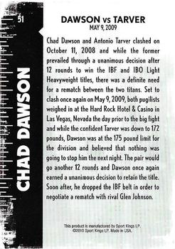 2010 Ringside Boxing Round One #51 Chad Dawson Back