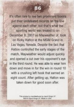 2010 Ringside Boxing Round One #86 Floyd Mayweather Jr. Back