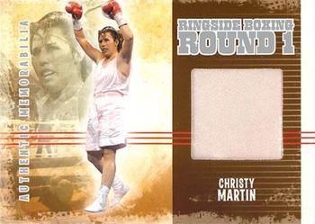 2010 Ringside Boxing Round One - Authentic Memorabilia Silver #AM-04 Christy Martin Front
