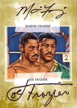 2010 Ringside Boxing Round One - Autographs Gold #AMJF Joe Frazier / Marvis Frazier Front