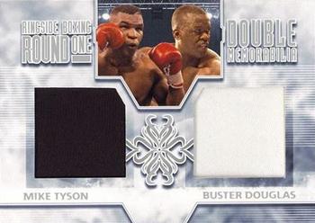 2010 Ringside Boxing Round One - Double Memorabilia Silver #DM6 Mike Tyson / Buster Douglas Front
