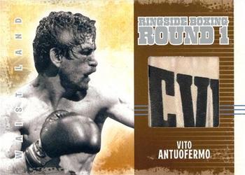2010 Ringside Boxing Round One - Waist Land Silver #WL3 Vito Antuofermo Front