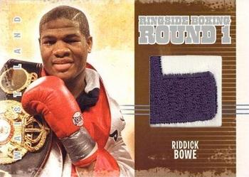 2010 Ringside Boxing Round One - Waist Land Silver #WL12 Riddick Bowe Front