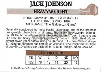 1994 Brown's #PROMO Jack Johnson Back