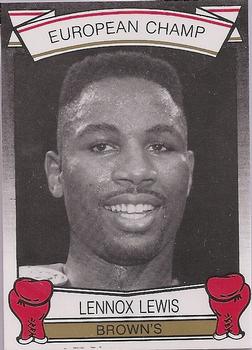 1992 Brown's #35 Lennox Lewis Front