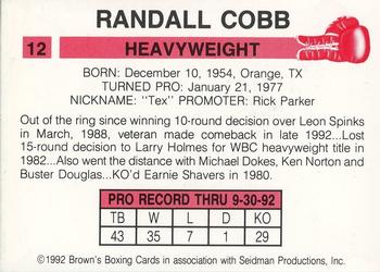 1992 Brown's #12 Randall Cobb Back