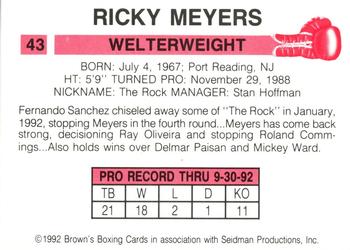 1992 Brown's #43 Ricky Meyers Back