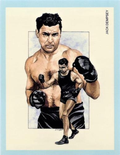 1991 Victoria Gallery Heavyweights (Red Back) #3 Jack Dempsey Front