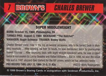1999 Brown's #7 Charles Brewer Back