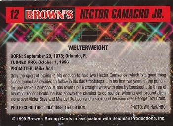 1999 Brown's #12 Hector Camacho Jr. Back