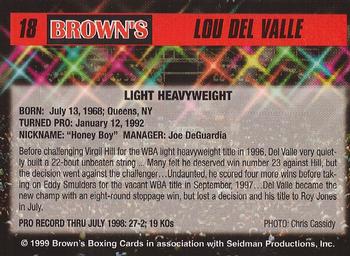 1999 Brown's #18 Lou Del Valle Back