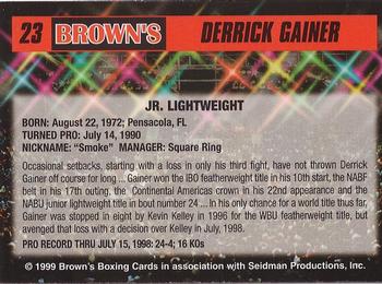 1999 Brown's #23 Derrick Gainer Back