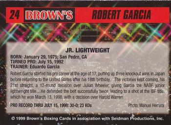 1999 Brown's #24 Robert Garcia Back
