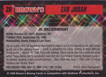 1999 Brown's #38 Zab Judah Back