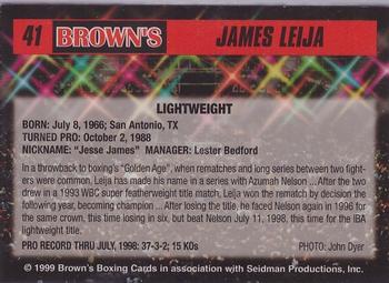 1999 Brown's #41 Jesse James Leija Back