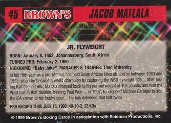 1999 Brown's #45 Jake Matlala Back