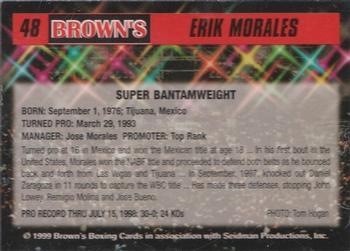 1999 Brown's #48 Erik Morales Back