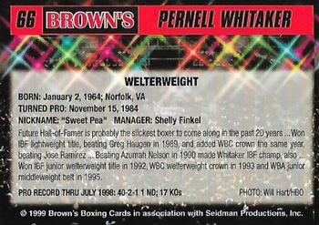 1999 Brown's #66 Pernell Whitaker Back